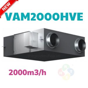 Thiết bị thông gió thu hồi nhiệt HRV Daikin 2000m3-h VAM2000HVE - HRT
