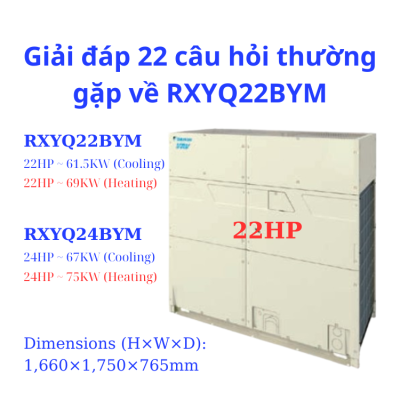 22 câu hỏi thường gặp về RXYQ22BYM